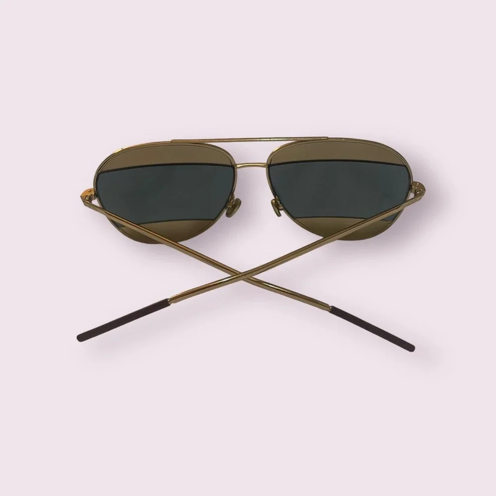 Christian Dior‎ Split 1 Aviator Gold/Pink Sunglasses
